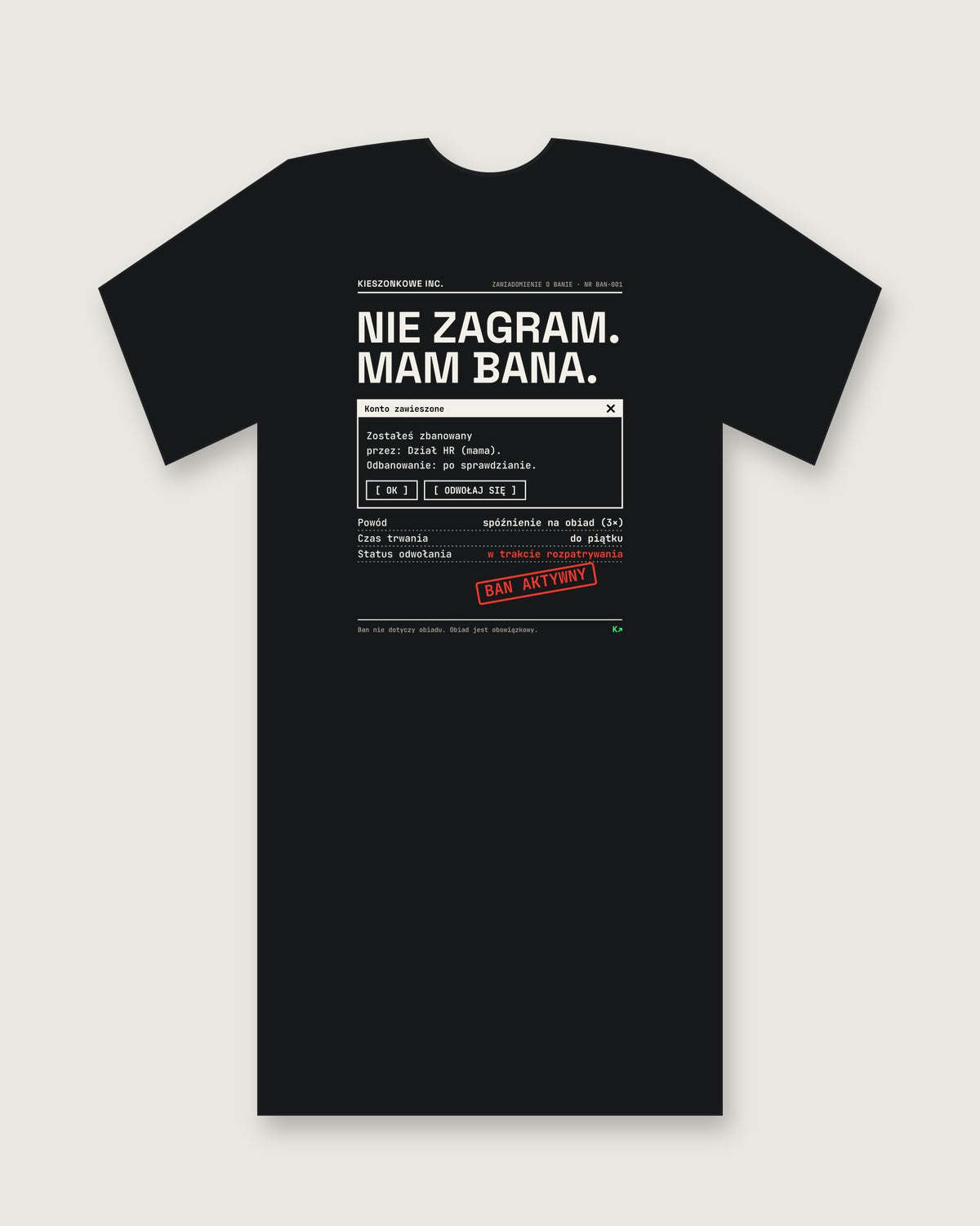 Koszulki dla graczy — Kieszonkowe Inc. [mam-bana]